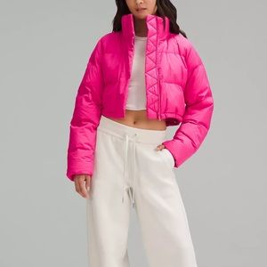 Lululemon Wunder Puff Super Cropped Jacket (Sonic Pink) Size 6